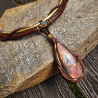 Image 5 of Woodland Fairy Labradorite 2-Way Torque Necklace