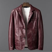 Image 2 of Sullivan Leather Blazer Jacket