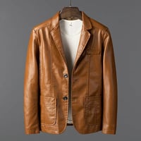 Image 3 of Sullivan Leather Blazer Jacket