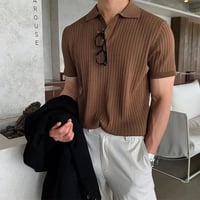 Image 1 of Ribbed Polo Shirt
