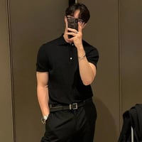 Image 4 of Ribbed Polo Shirt