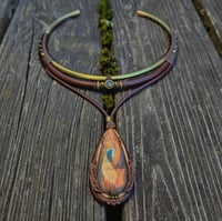Image 2 of Woodland Fairy Labradorite 2-Way Torque Necklace