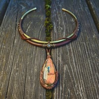 Image 1 of Woodland Fairy Labradorite 2-Way Torque Necklace