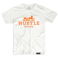 Hustle Period shirt (White/Orange)