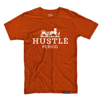Hustle Period shirt (Orange/White)