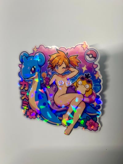 Image of 🌊 Just Add Water ✦ Holographic Sticker ✦ Spicy Noodle Variant