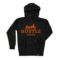 Hustle Period Hoodie (Black/Orange)