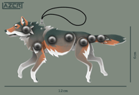 Image 2 of Wolf - Double-Sided Articulated Fidget Charms
