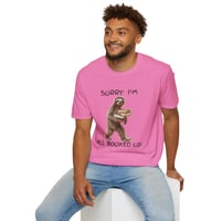 Image 4 of Sorry I'm all Booked Up - Sloth, Book lover Unisex T-Shirt, Graphics T-shirt