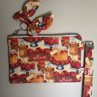 Image 1 of Apple Harvest Wristlet Pouch