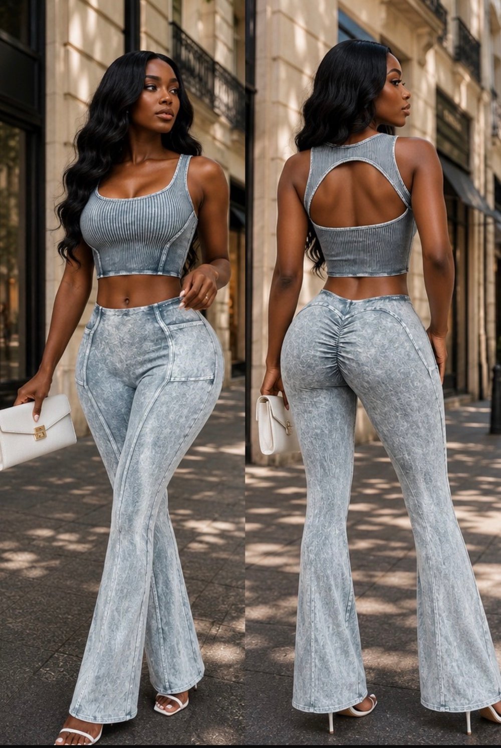 Image of MISHA SET-Stone blue 