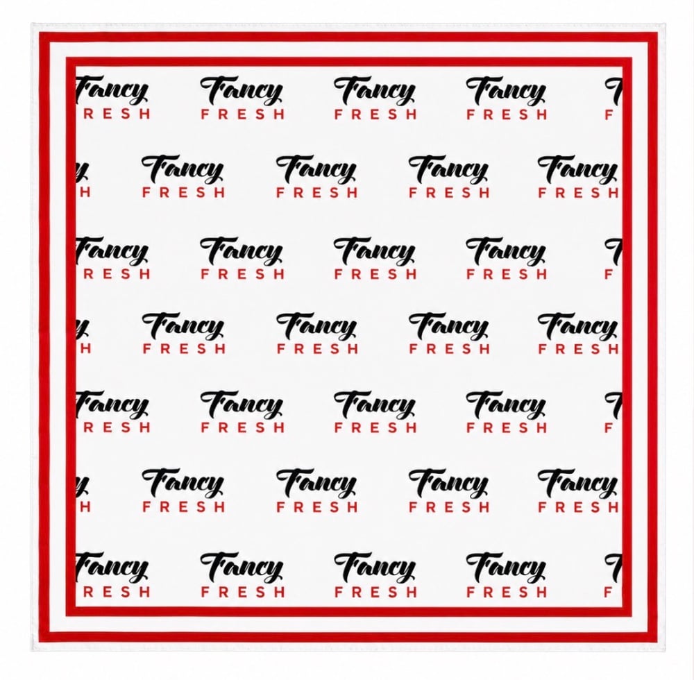 Signature White-Red Scarf 