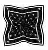 Signature Monogram Black Scarf