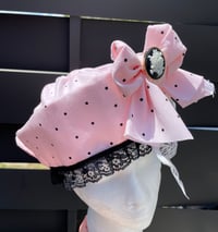 Image 4 of Pink polka dot sailor hat 💞