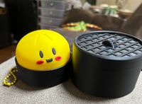 Image 3 of 3D Printed Kawaii Dumpling Keychain with Steamer Box
