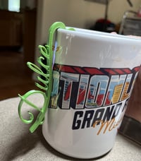 Image 2 of Personalized 3D Printed Cup Charm | Custom Name Mug Clip | Coffee Cup Accessory
