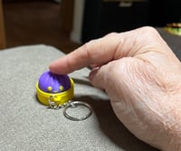Image 1 of 3D Printed Mini Kawaii Dumpling Keychain |  Fidget| Handmade Bag Charm