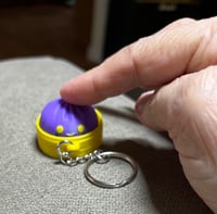 Image 2 of 3D Printed Mini Kawaii Dumpling Keychain |  Fidget| Handmade Bag Charm