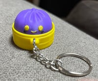 Image 5 of 3D Printed Mini Kawaii Dumpling Keychain |  Fidget| Handmade Bag Charm