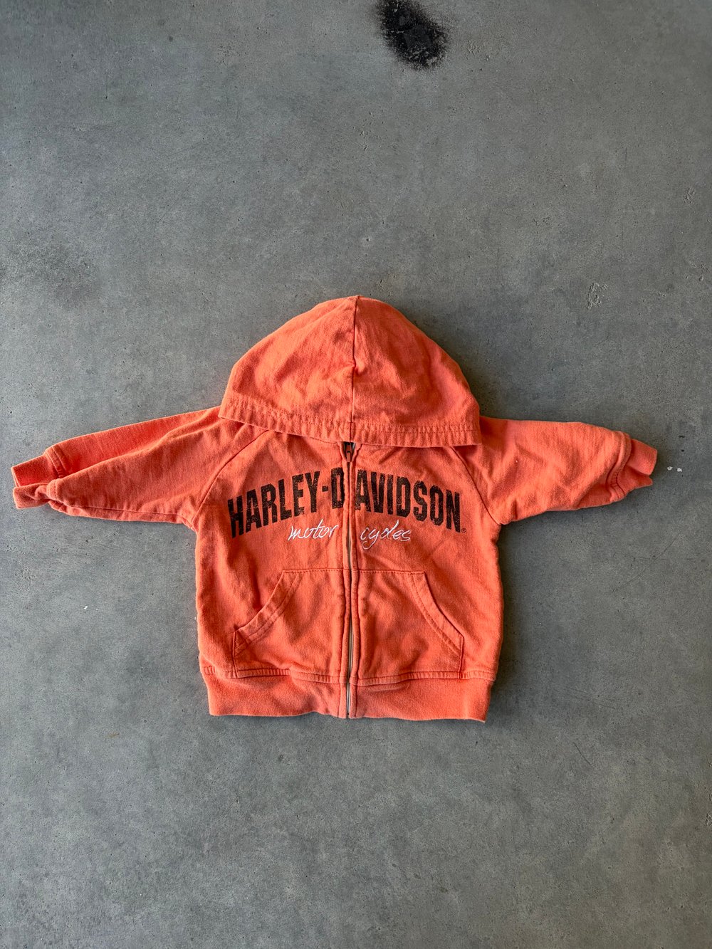Image of Vintage Harley Davidson Zip Up Hoodie 6-9 Months 