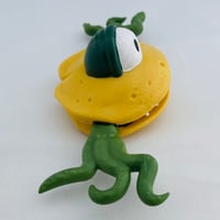 Image 6 of MISFORTUNE COOKIE "Mild Mannered Green" Limited Edition 5.25" Sofubi Soft Vinyl Toy 