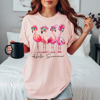 Hello Summer Flamingos