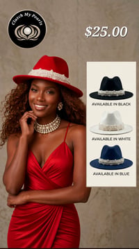 Image 1 of Red Pearl Fedora