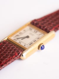 Image 4 of 80s seiko tank "blue cabachon"