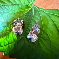 Image 2 of Constellation sparkling cubic zirconia post earrings