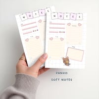Image 1 of Panko Kawaii Capybara Soft Notes Notepad