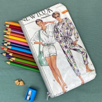 Image 1 of Sewing Pattern Pencil Case, 80’s Women’s Playsuit