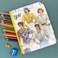 Image 1 of Sewing Pattern Pencil Case, 90’s Women’s Buttoned Shirts