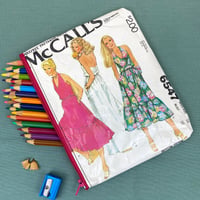 Image 1 of Sewing Pattern Pencil Case, 70’s Womens Halter Neck Dress