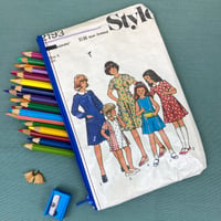 Image 1 of Sewing Pattern Pencil Case, 70’s Girl’s Dresses