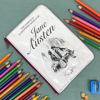 Image 1 of Complete Illustrated Jane Austen Book Page Pencil Case, Pride and Prejudice 