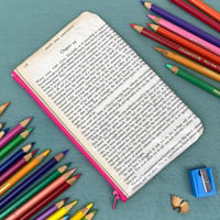 Image 2 of Pride and Prejudice Book Page Pencil Case, Jane Austen Illustration