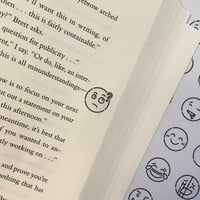 Image 5 of Sticky Feels – Clear Emoji Stickers for Book Lovers