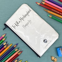 Image 1 of To Kill a Mockingbird, Harper Lee Book Page Pencil Case 
