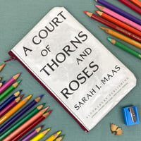 Image 1 of A Court of Thorns and Roses, ACOTAR Book Page Pencil Case, Sarah J. Maas