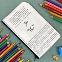 Image 2 of Fourth Wing Book Page Pencil Case, Rebecca Yarros