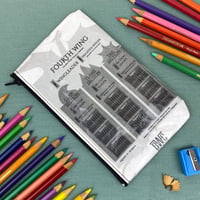 Image 1 of Fourth Wing Book Page Pencil Case, Rebecca Yarros