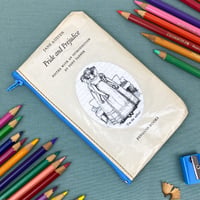 Image 1 of Pride and Prejudice Book Page Pencil Case, Jane Austen (small)