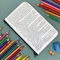Image 2 of Pride and Prejudice, Illustration, Jane Austen Book Page Pencil Case