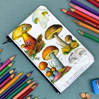 Image 1 of Mushrooms, Mycology, Book Page Pencil Case