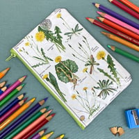 Image 1 of Dandelion, Wild Flowers Guide Book Page Pencil Case