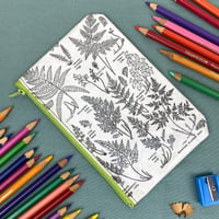 Image 1 of Fern Leaves, Wild Flower Guide Book Page Pencil Case