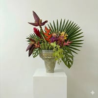 Verde Mar Tall Pedestal