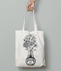 Image 2 of Set of Three Flowers Tote Bags