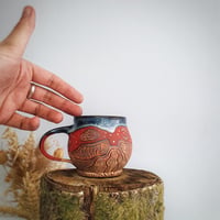 Image 3 of #1 Hwyrnos Goch. Red Nightfall Mug.