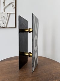 Image 3 of Italian Enamel and Brass Door Handles attributed to Del Campo [I]